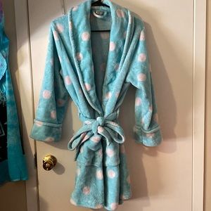 (M) Sonoma Blue/White Polka Dot Robe